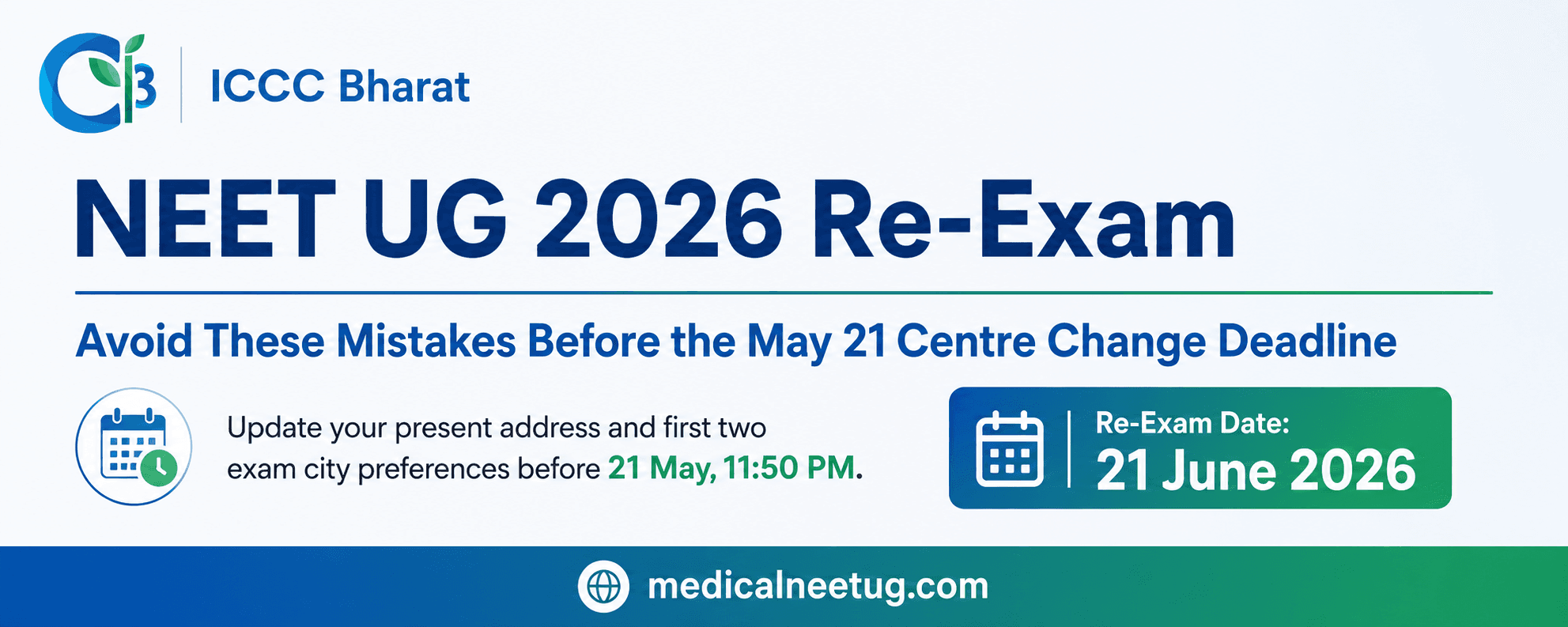 NEET UG 2026 Re-Exam: Avoid These Mistakes Before the May 21 Centre Change Deadline