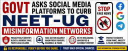 Government Asks Social Media Platforms to Curb NEET-UG Misinformation Networks